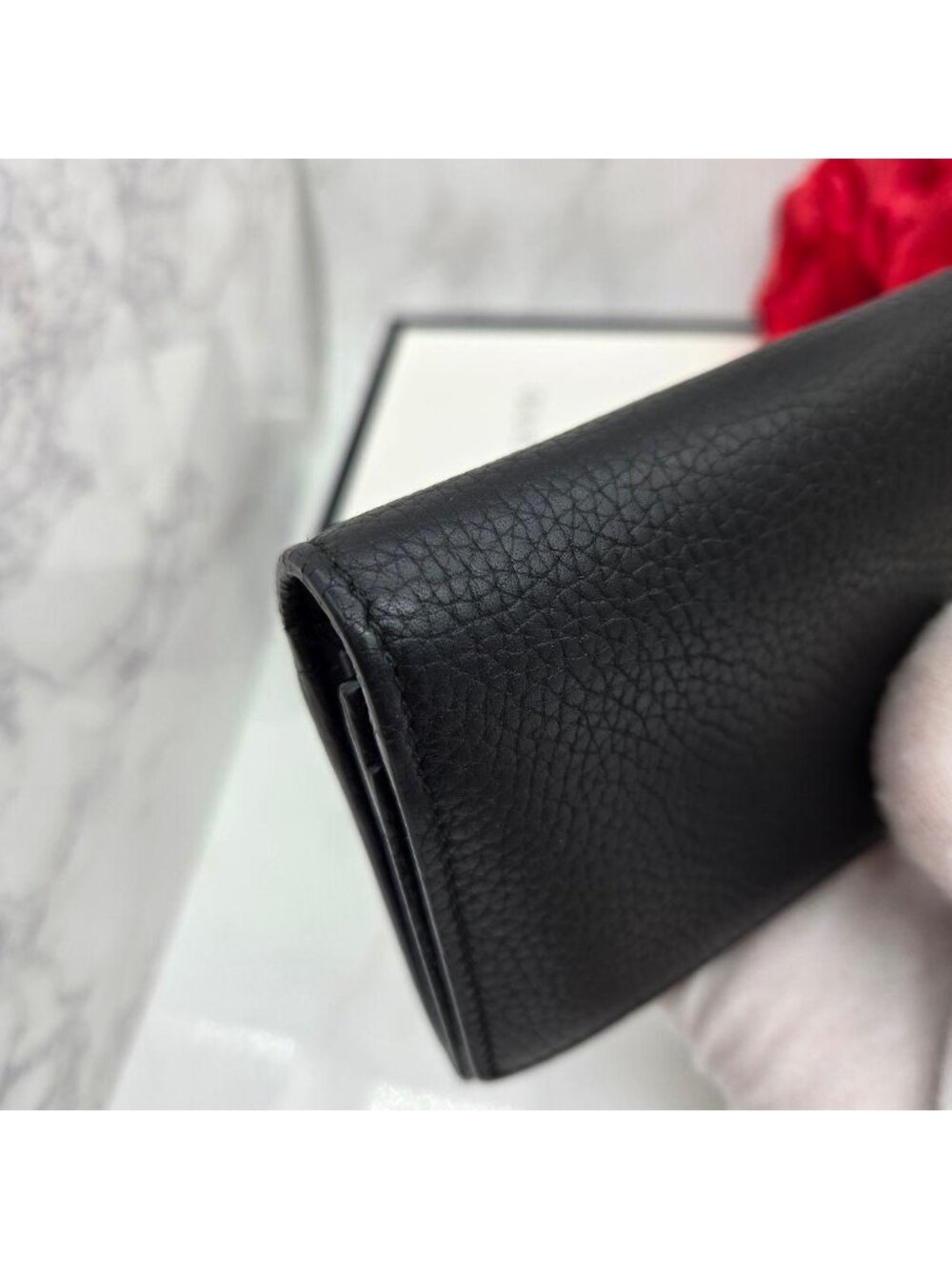 ★SOLD★ Gucci Wallet Interlocking GG Black - Picture 4 of 15